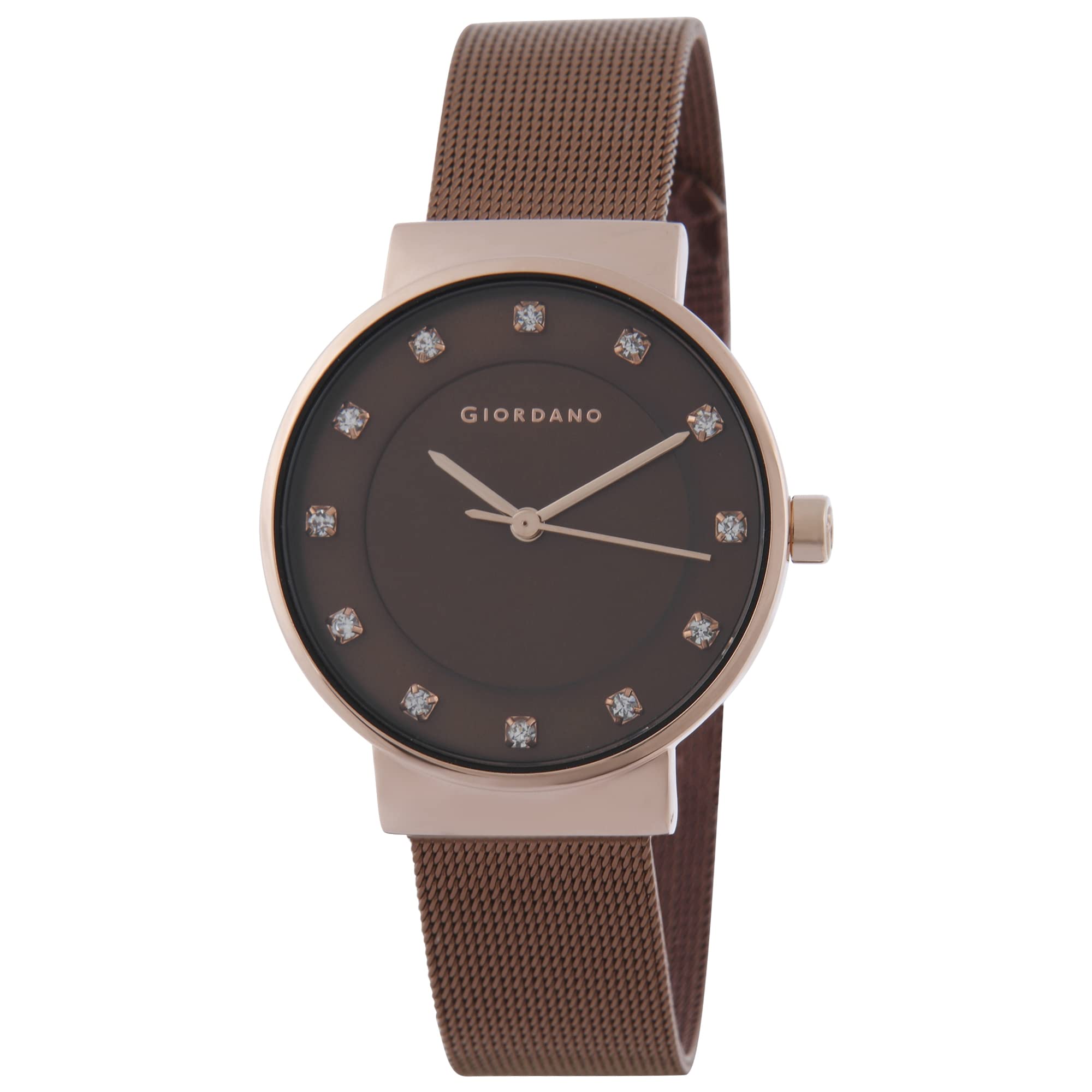 Giordano Analog Stylish Watch for Women | Water Resistant Simple and Fashion Watch Round Shape with Stainless Steel Case Wrist Watch for Ladies & Girls | Ideal Gift for Female - A2062 (B078Q41B8G) Amazon Price History, Amazon Price Tracker