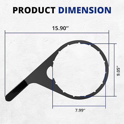 Miniatura 7 de Llave de tapa de ventilación de cuello de filtro de combustible de 8 pulgadas, apta para Davco Fuel Pro 482, 483, 485, 487, 488 y Shop Pro FXP,
