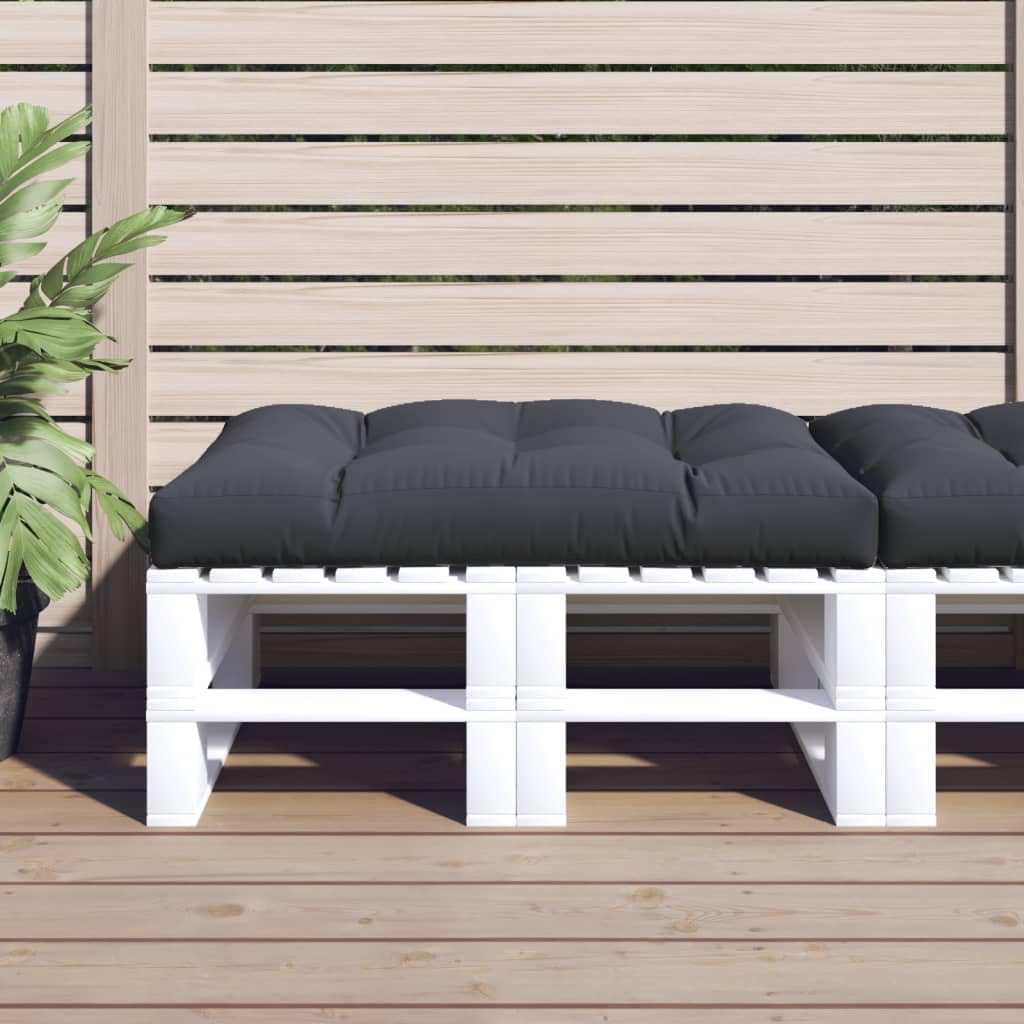 vidaXL Coussin de Palette Anthracite 120x80x12 cm Tissu
