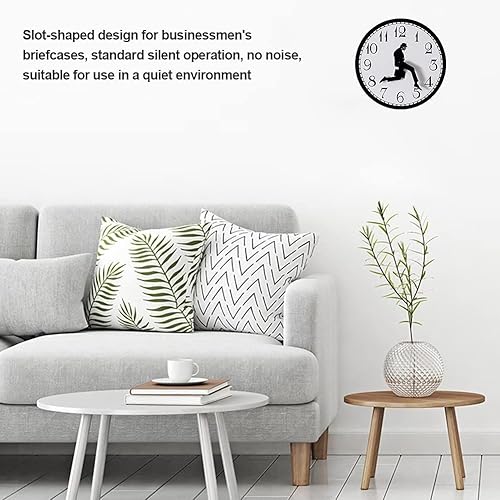 Miniatura 6 de YtotY Ministry of Silly Walks - Reloj de pared de 10 pulgadas, divertido reloj de pared silencioso y moderno para hotel, decoración de sala de