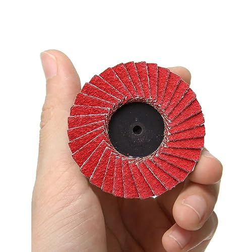 Miniatura 2 de 10 discos de cerámica de 20in y 80 grano Roloc rollo de bloqueo de aleta de disco de lija de cambio rápido con soporte de almohadilla de vástago de