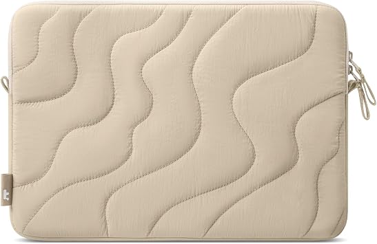 tomtoc 360 Protective Puffy Laptop Sleeve for 15-inch MacBook Air M5/A3448 | 2026, M4/A3241 2025, M3/A3114, M2/A2941, 15" Surface Laptop 7thCopilot+ PC/6/5/4/3, Quilted Puffer Soft Computer Case Bag