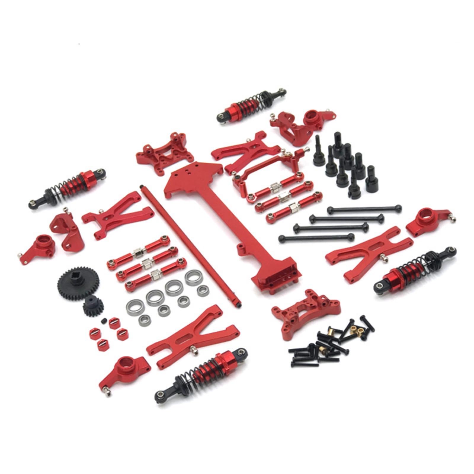 Rc-Metall-Upgrade-bauteile-kit hochfest Metall-Upgrade-kit querlenker für Modellbau, Array, Rot