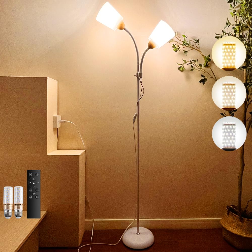 Arayuru フロアランプ LED インテリア照明　ゴールド Amazon.co.jp : Arayuru フロアランプ LED電球付き リモコン操作