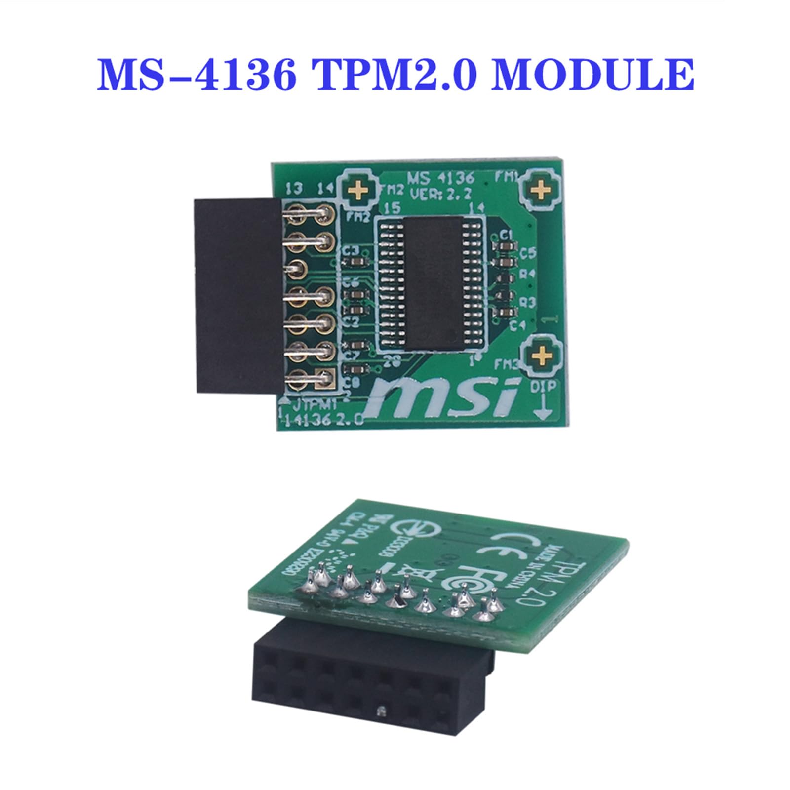 Modulo TPM MS-4136 professionale TPM2.0 Modulo di sicurezza Adattatore per computer piattaforma affidabile per connettori per computer di impostazione domestica
