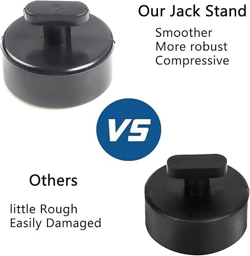 Miniatura 2 de AGrade Jack Pad Adaptador de elevación, almohadilla de punto de goma, paquete de 4