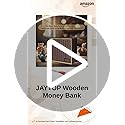 Image of JAYTOP Wooden Money /Piggy Bank for Kids & Adults, Savings Challenge Box, Money Saving Box for Adult 10000, Cash Collection Gullak Mini Bank, Birthday Gift for Kids, Women /Men /Friends (50000)