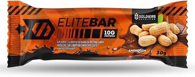 Barra de Proteína Elitebar 30g Amendoim - Soldiers Nutrition