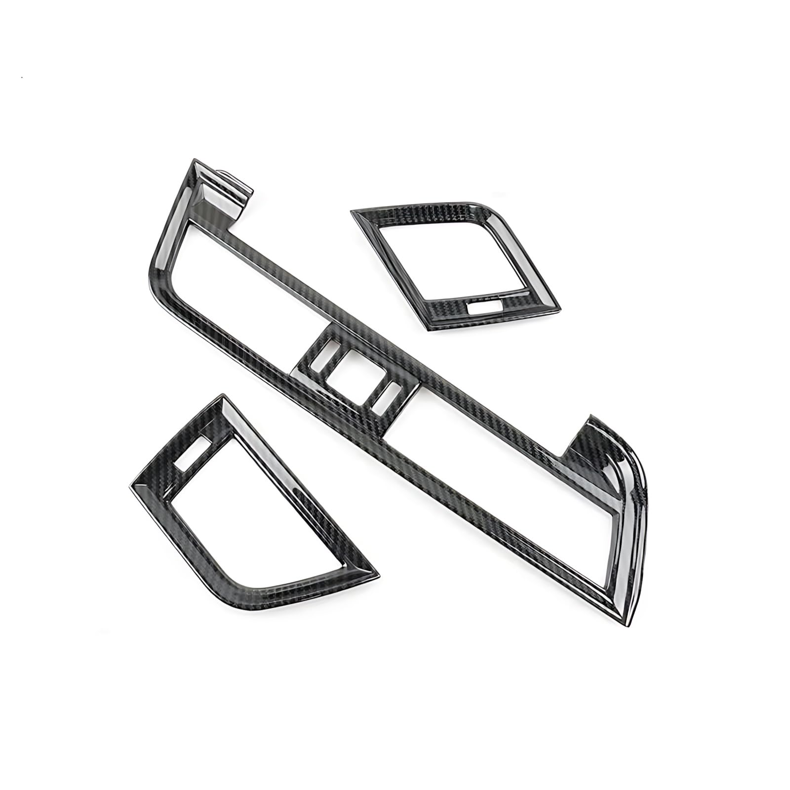 Center Air Vent Cover Trim Compatible with for Q5 Q5L FY 2018-2021 LHD Car Dashboard Air Vent Trim Frame Air Outlet Decorative Cover Sticker