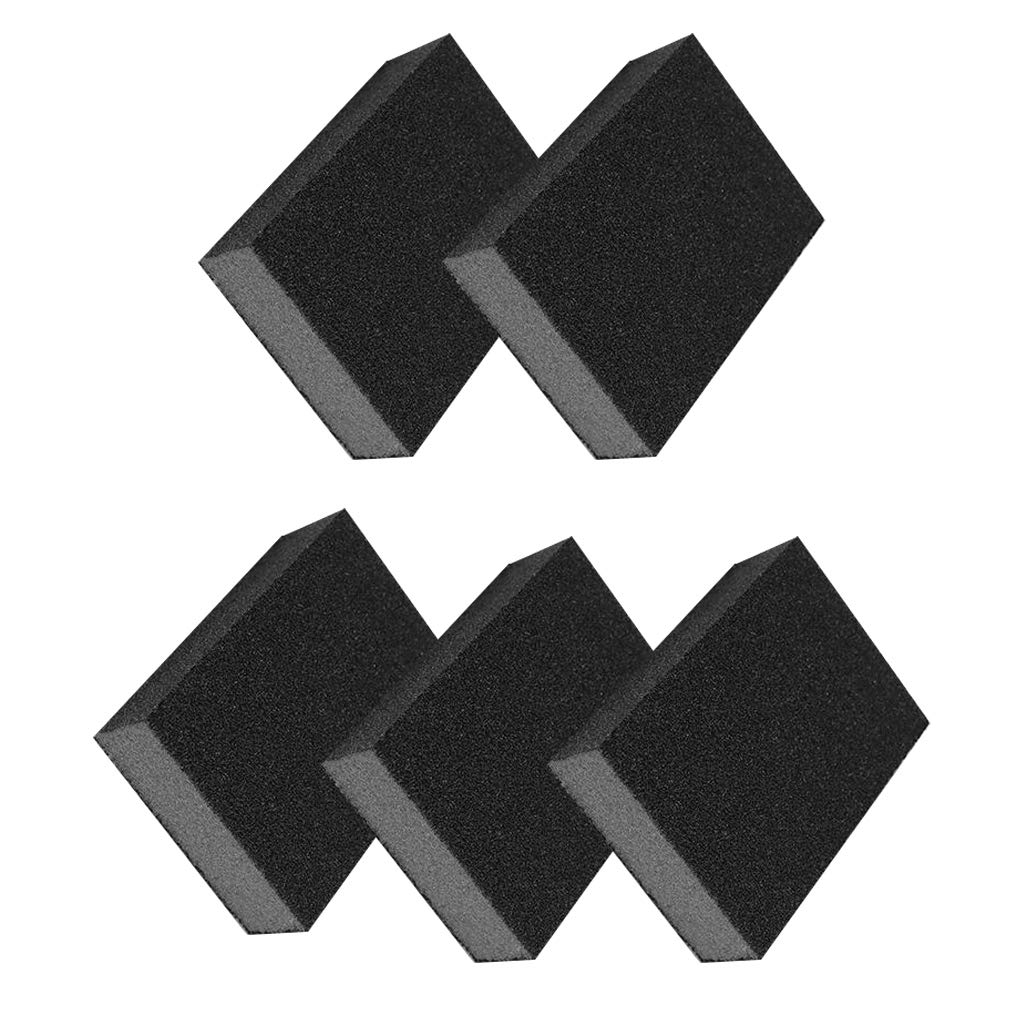 5 Pcs Kitchen Pot Cleaning Sponge Pads Carborundum Sponge Scourers Household