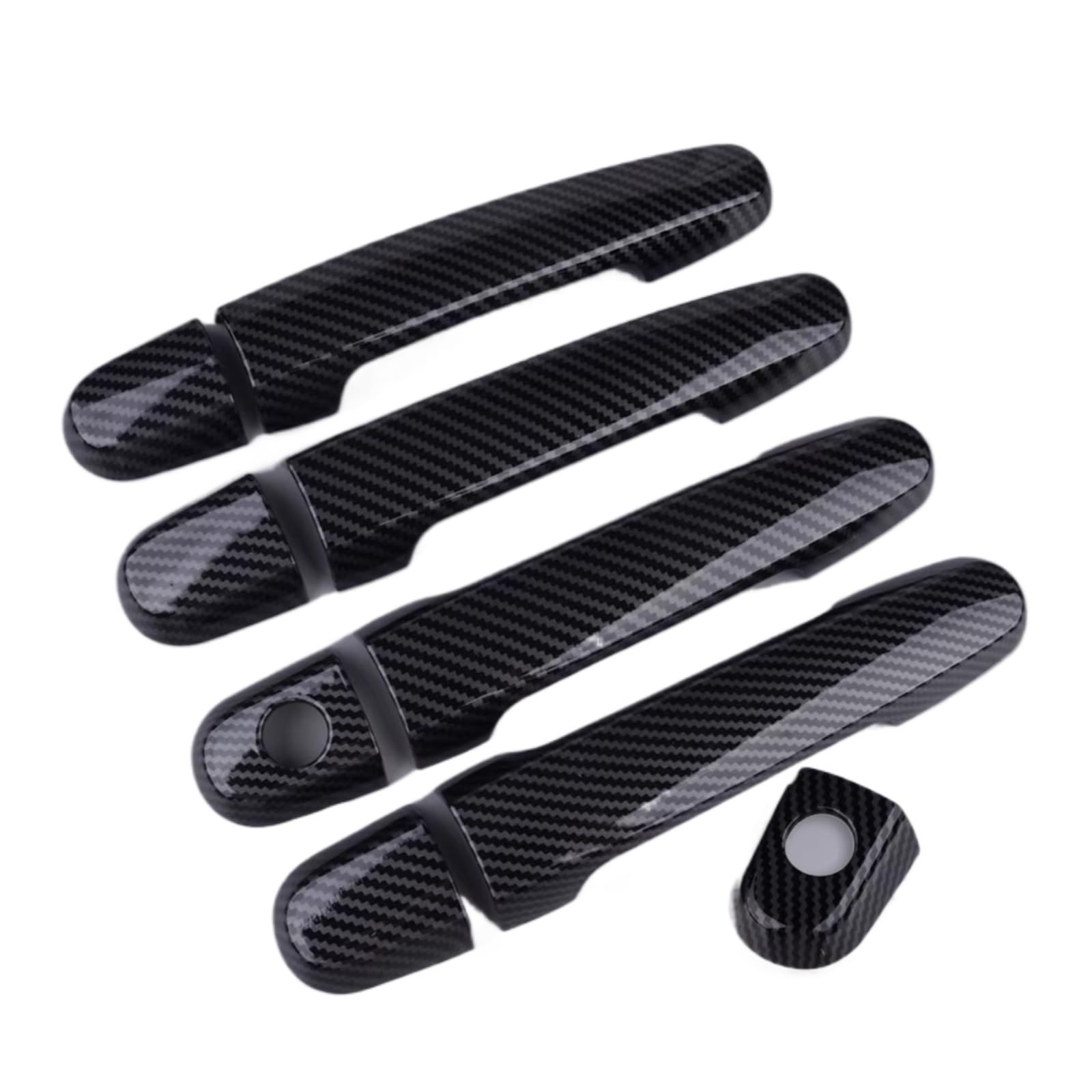 JJRFVBGT Door Handle Trim Compatible with Kit for Toyota for Yaris Sedan Hatchback 2007 2008 2009 2010 2011 ABS Car Exterior Door Handle Cover