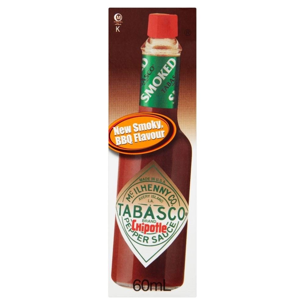 Tabasco Chipotle Sauce Smoked Red Jalapenos (60ml) - Pack of 6
