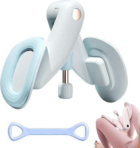Equipo de ejercicio para muslos, entrenamiento de suelo pélvico ajustable, entrenador de Kegel para rehabilitación posparto, con banda de