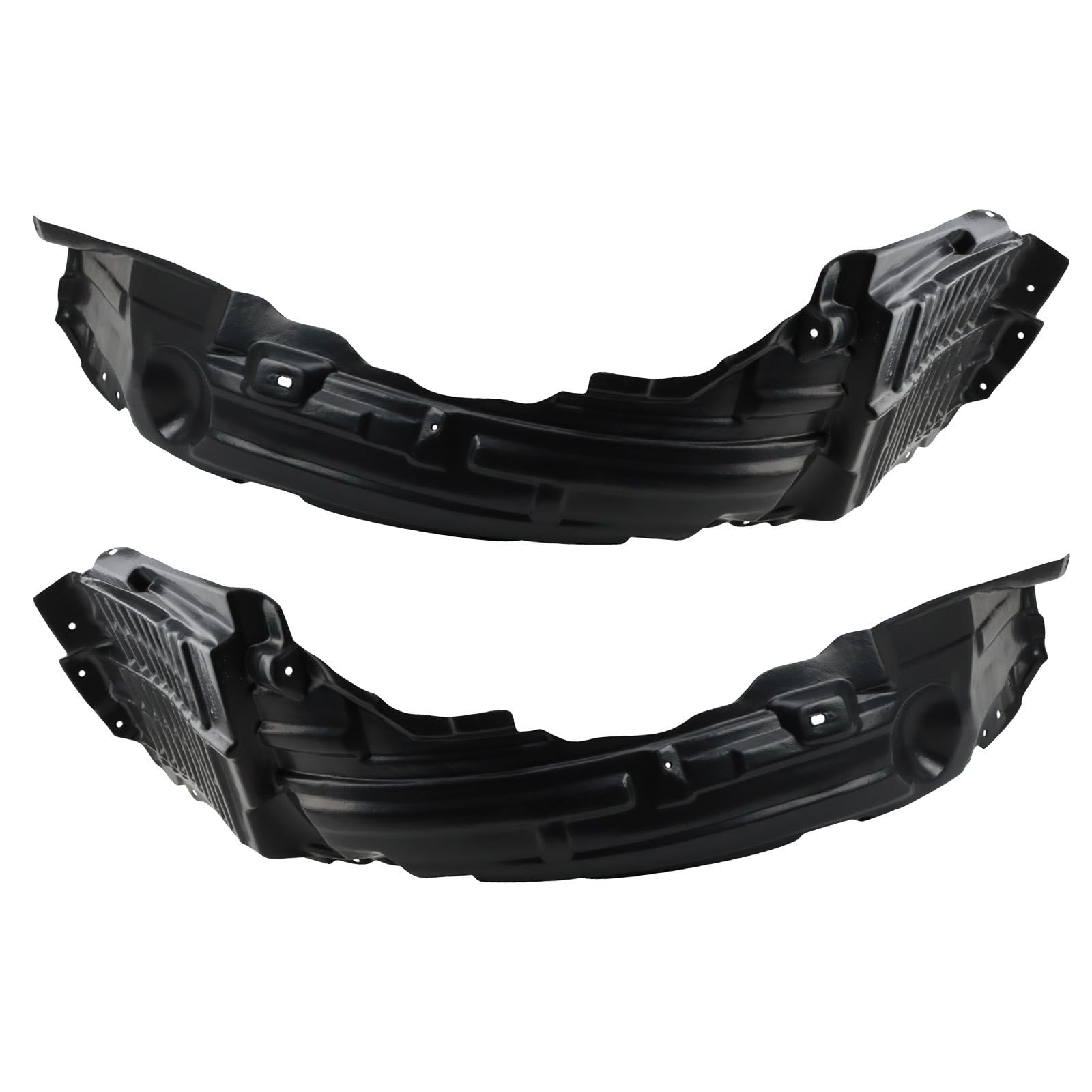 TRQ Front Inner Fender Liner Set Compatible with 2008-2015 Mitsubishi Lancer MI1248123 MI1249123