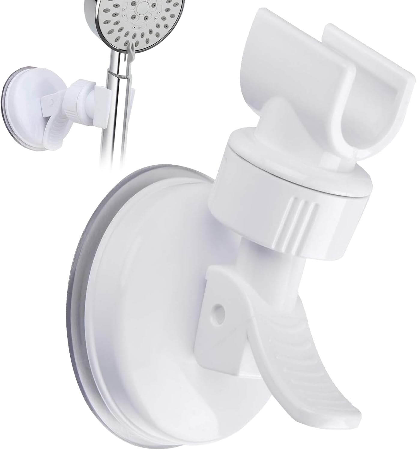 xlehoely Adjustable Shower Head Holder,Suction Cup Handheld Shower Head