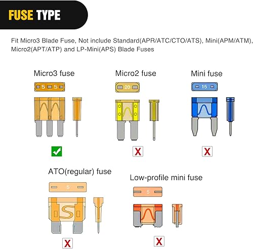 Miniatura 33 de Nilight - Portafusibles, adaptador TAP para fusibles de circuito adicional, portafusibles de hoja mini ATM APM (paquete de 10)