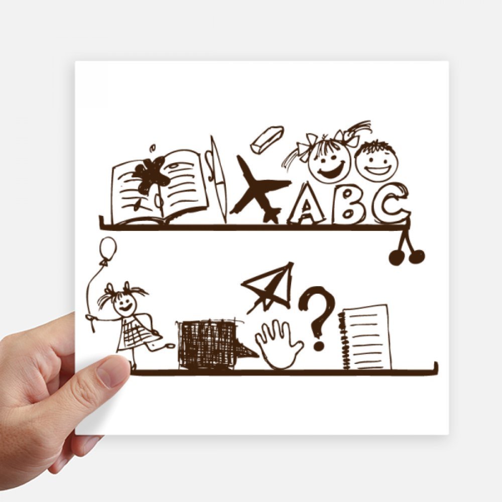 Sticker pour cacher les rayures de valise et décorer la chambre d'enfant lot de 4 carrés 20cm