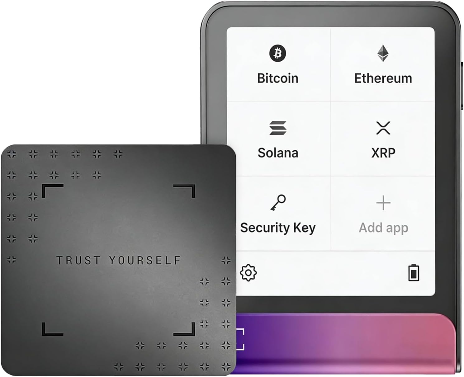 โ Ledger Flex - Secure Hardware Wallet with E-Ink Touchscreen - Crypto Touchscreen Signer-Manage Crypto, NFTs & Digital Identity - Works with Ledger Live App Blue-purple