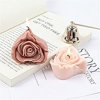 Vista 4 de Molde de silicona para vela en forma de corazón de rosa, molde de jabón en forma de flor, molde de fondant, molde de chocolate, molde de caramelo