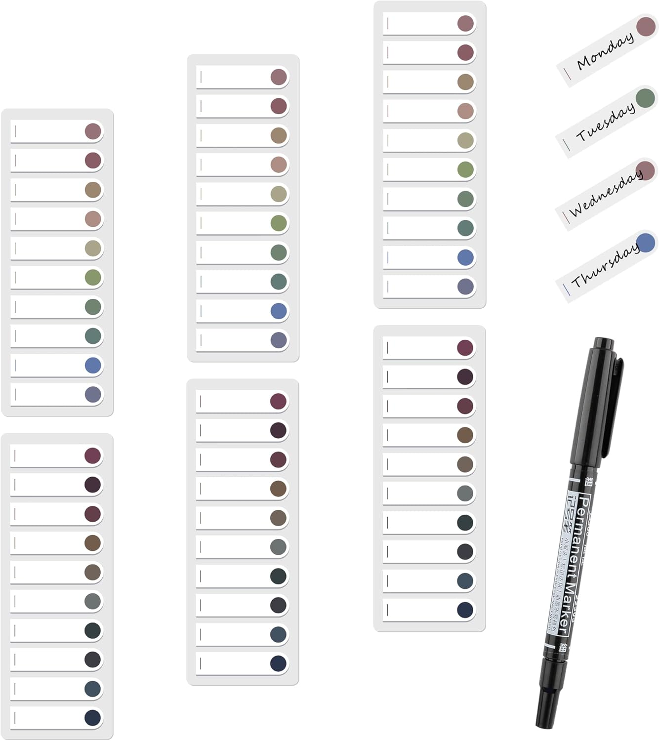 1200 Pcs Page Markers Sticky Index Tabs, Annotation Tabs