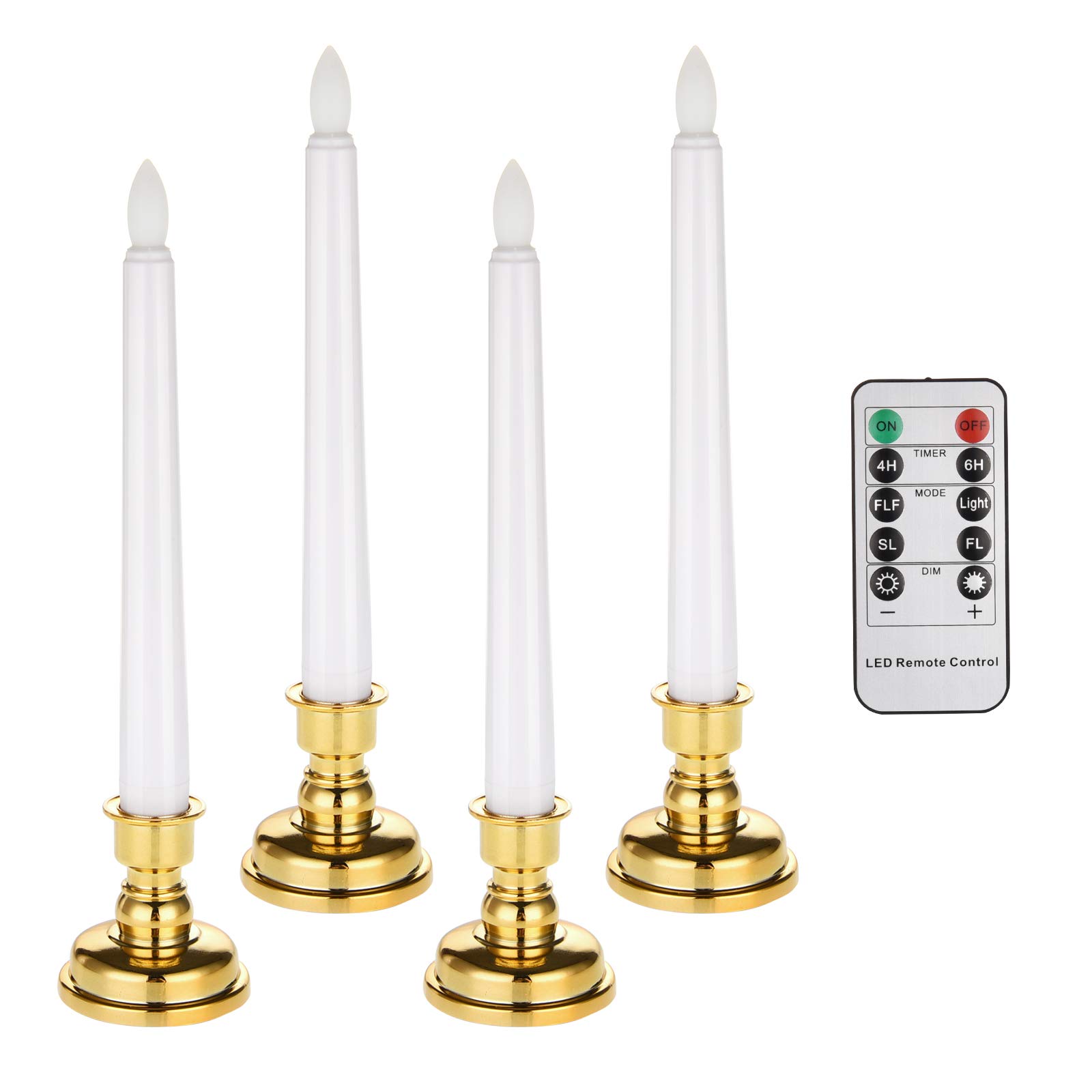 Buy cimetech LED Flameless Candles, Taper Candle Lights, Waterproof