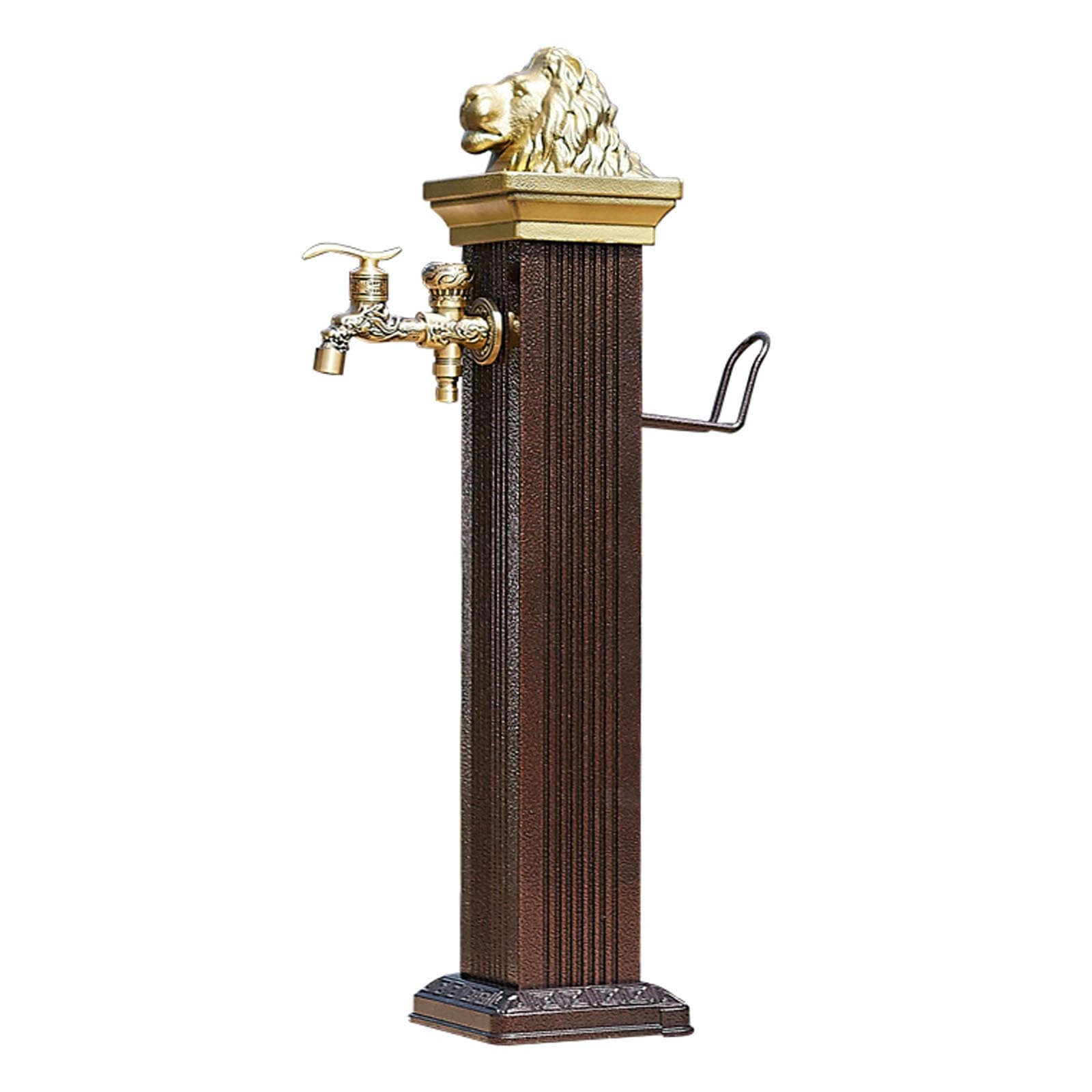 Gartenwassersäule, Wasserhahnsäule for Den Außenbereich, Frostschutzwasserleitung, Vertikaler Hydrant, Gartenwasserhahn, Geeignet for Villen, Autowaschanlagen Und Innenhöfe(112cm/44in)