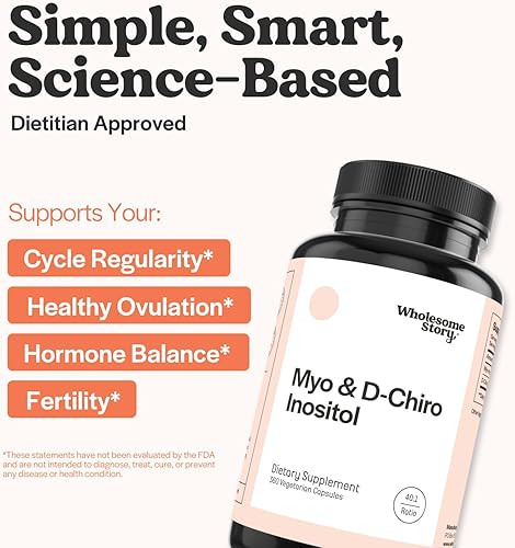 Miniatura 8 de Mezcla de Myo-inositol y D-Chiro inositol  Suministro de 30 días  Relación más beneficiosa de 401  Equilibrio hormonal y soporte de función ovárica