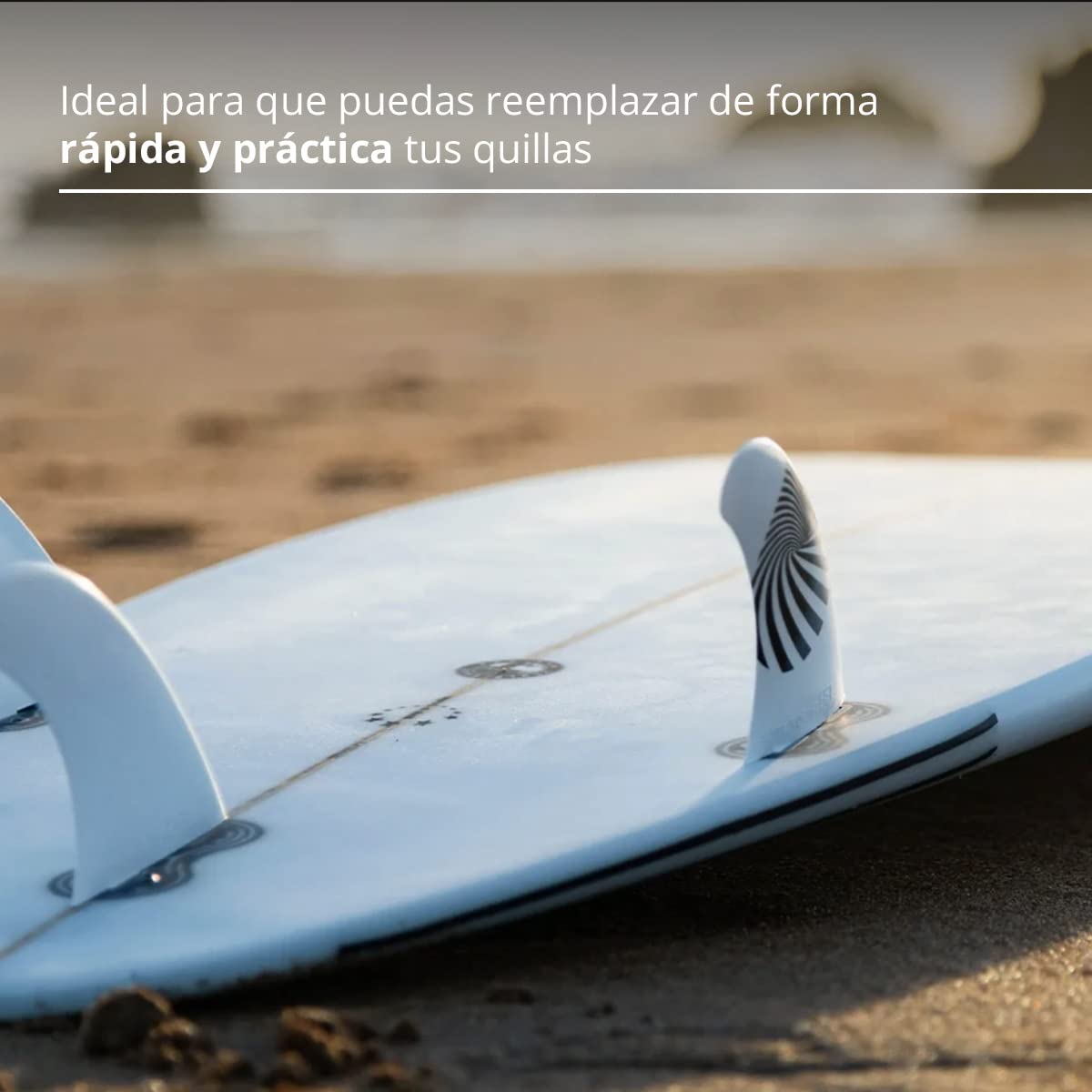 Confezione da 1 Chiave per Pinna da Surf e 6 Viti per Pinna in Acciaio Inox - Accessori per tavola da Surf - Chiavi di Ricambio per Chiglia - Tasto per Pinna da Surf