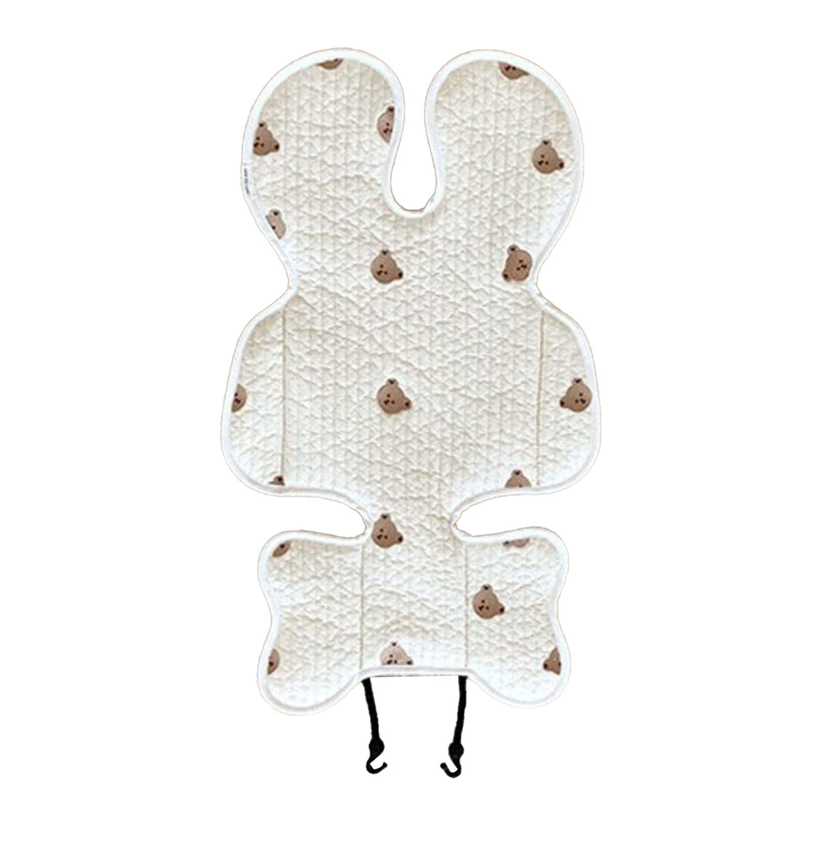 infants Car Seat Insert , infants Infants adjust heads Support Safety Pillow and Soft infants Stroller Seat Cushion Breathable Pure Cotton Infant Car Seat heads Neck Body Support (Bear)