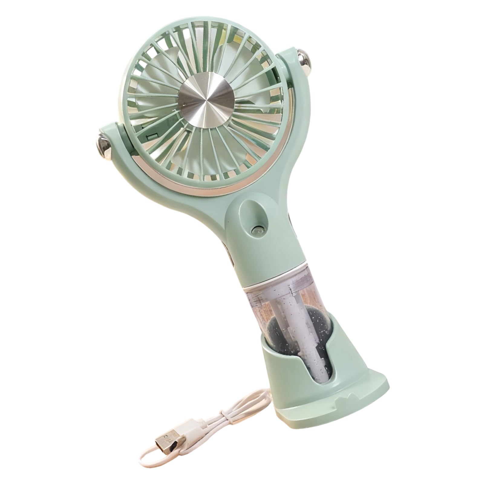 carotoe Portable Handheld Quiet Mist Fan Rechargeable Powerful Fan Personal Cooling Tool for Outdoor Camping Traveling Rechargeable Cooling