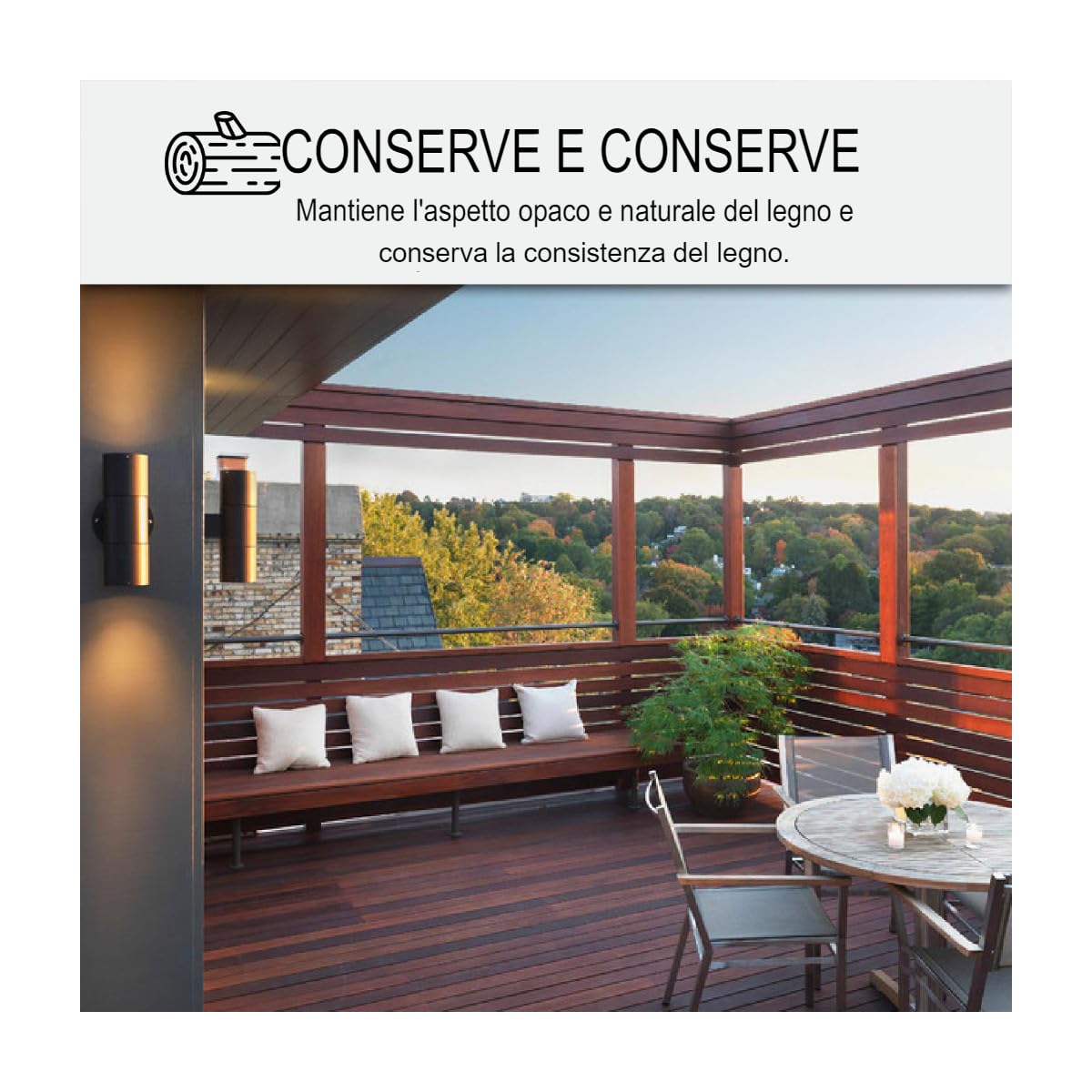 Saturatore per legno, a base di oli naturali vegetali - ARCAWOOD COLOR 284-2,5 L (fino a 12,5 m²) Pino dell'Oregon - Tinta Arancione - ARCANE INDUSTRIES