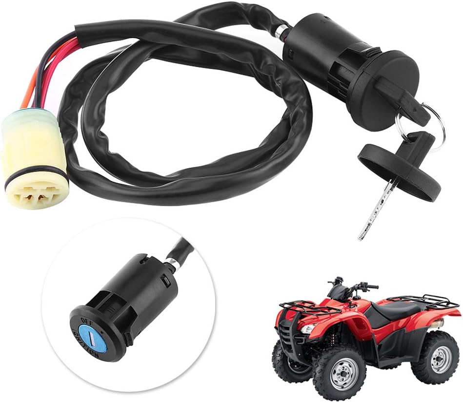 Ignition Lock Switch Ignition Lock Cylinder Kit Ignition Switch with Key for Trx420 for Rancher 07 11 Trx450 for Foreman 02 04