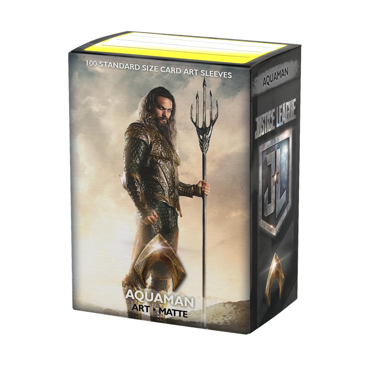 Dragon Shield | Matte Art Sleeves | 100 CT - Smooth & Tough Premium TCG Sleeves | Compatible with Pokemon, One Piece & Magic the Gathering | Aquaman Justice League — image 1