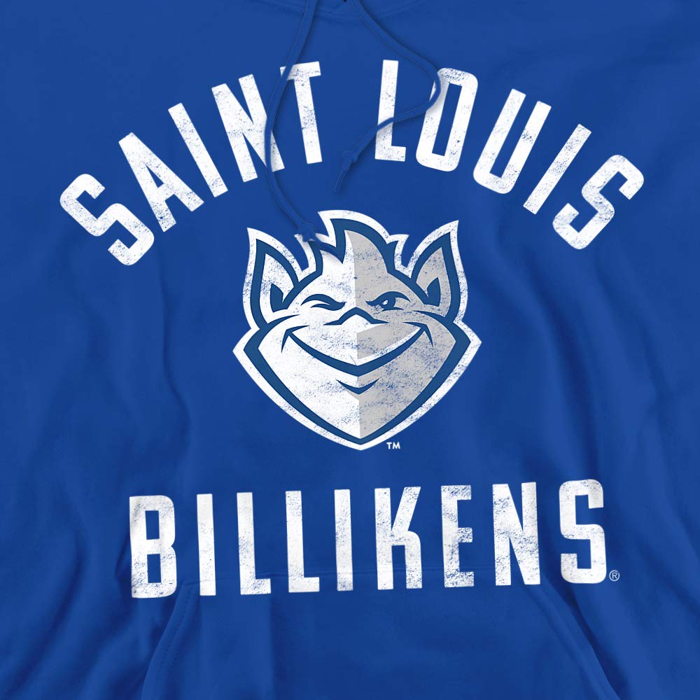 Saint Louis University Official Slu Billikins Logo Unisex Adult Pull-Over Hoodie,Royal Blue, Large