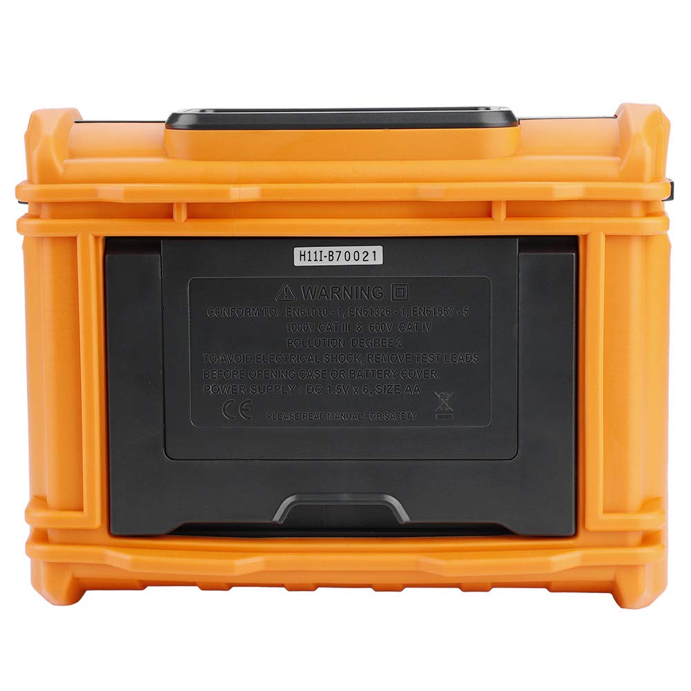 PM2302 - Medidor Digital de Resistencia (Medidor de Tierra de 0-4k Ohm, Medidor de Aislamiento, Multímetro con Pantalla LCD Retroiluminada)