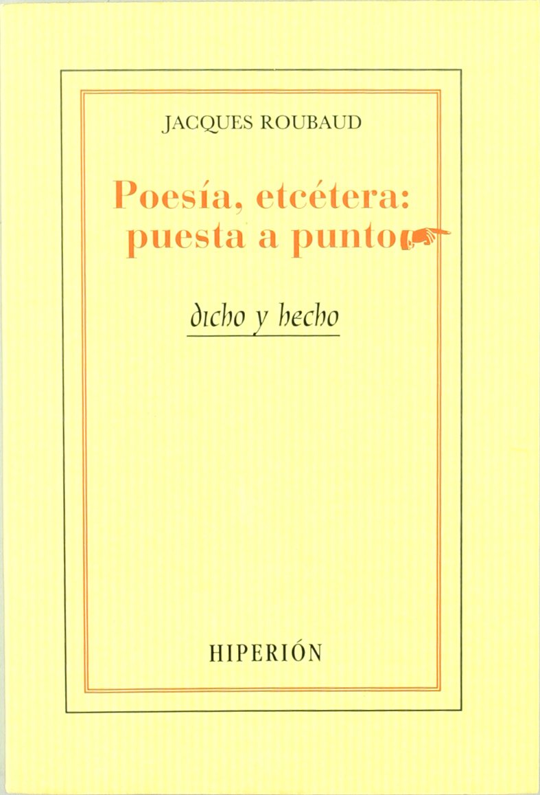 POESIA,ETCETERA:PUESTA A PUNTO (SIN COLECCION)