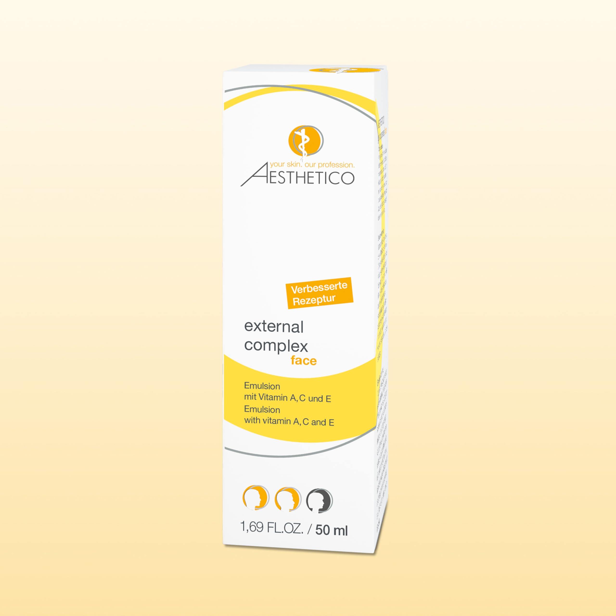 AESTHETICO external complex, 50 ml | Reichhaltige Anti-Aging-Emulsion für reife, trockene Haut, mit Vitamin A, C und E, pflegt intensiv und schützt antioxidativ