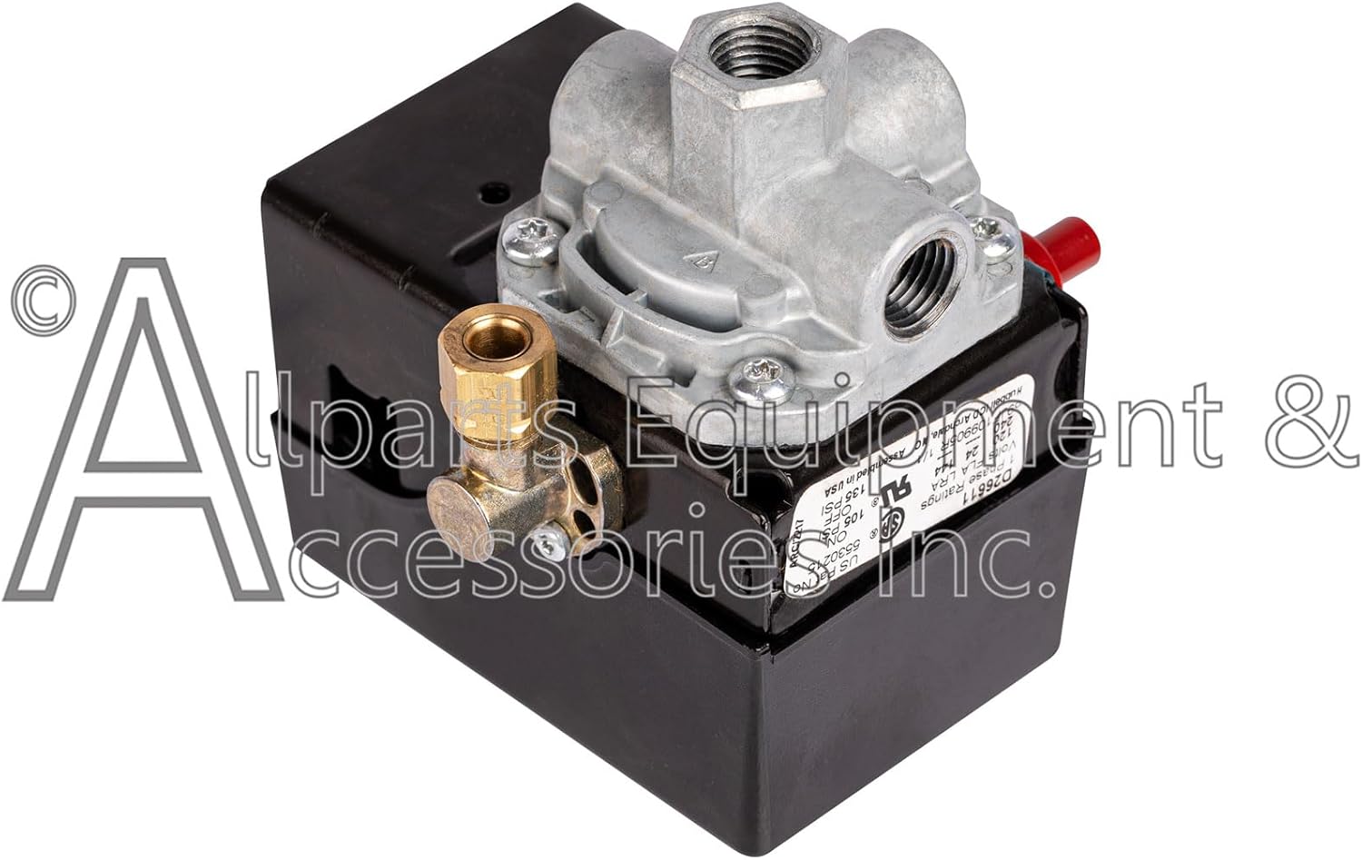 5140118-56 DeWALT Compatible Replacement 4-Port Pressure Switch 105/135 PSI for Many Porter-Cable, Black and Decker, and DeVilbiss Air Compressors