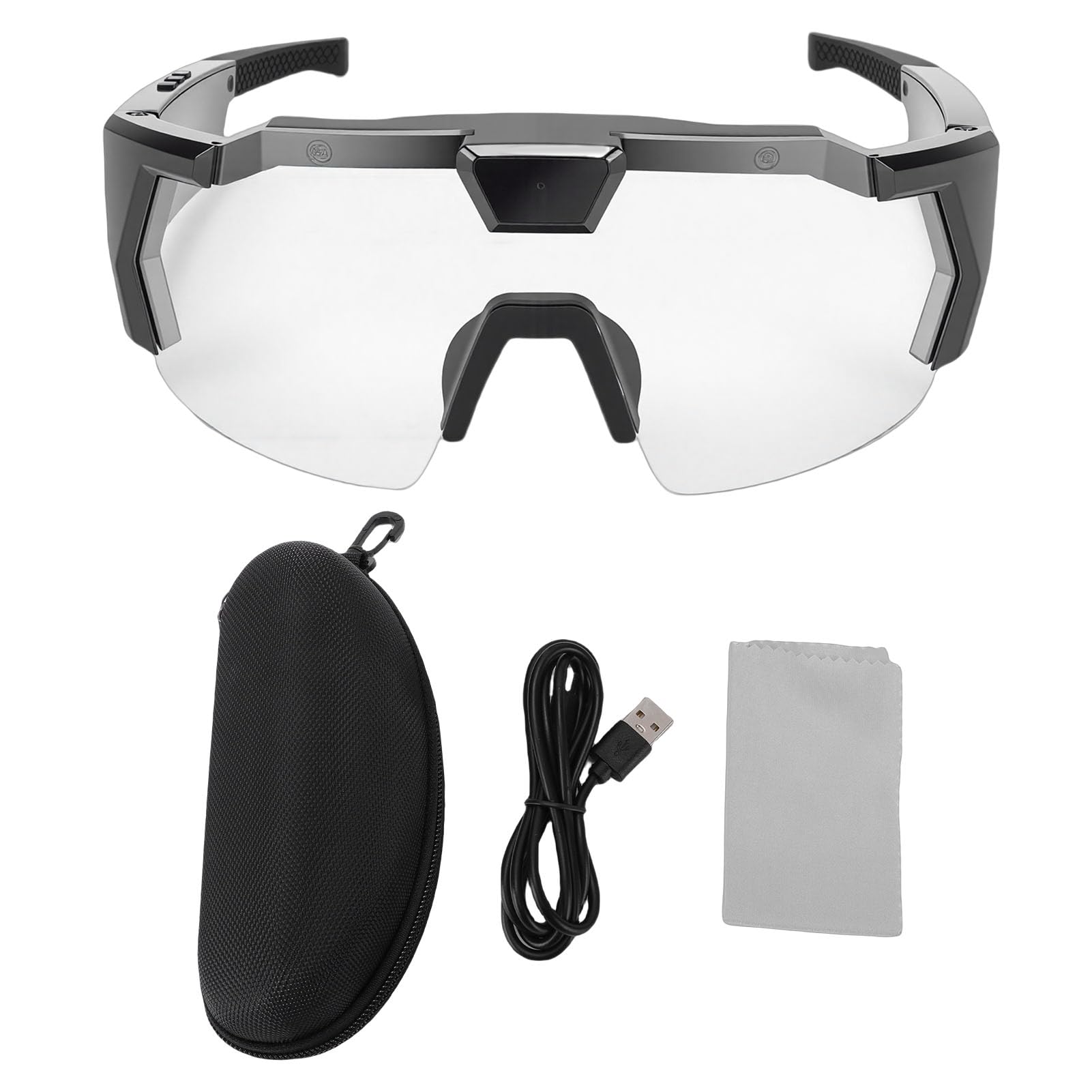 Gafas de Ciclismo con cámara HD 1080P WiFi Gran Angular Cámara Inteligente Gafas Deportivas para Actividades al Aire Libre