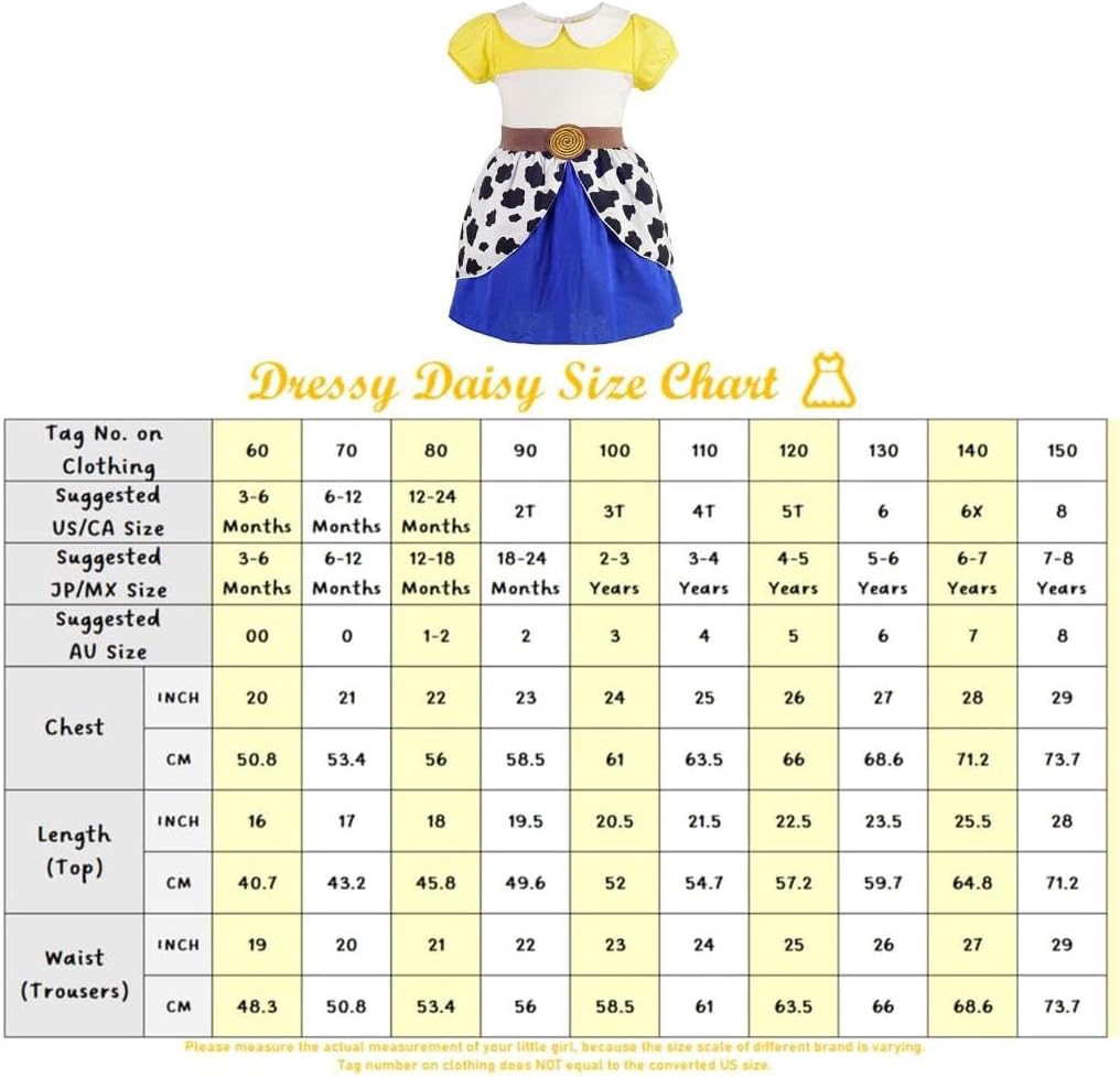 Dressy Daisy Princess Fancy Dress Cowgirl Halloween Party Costume for Toddler Girls