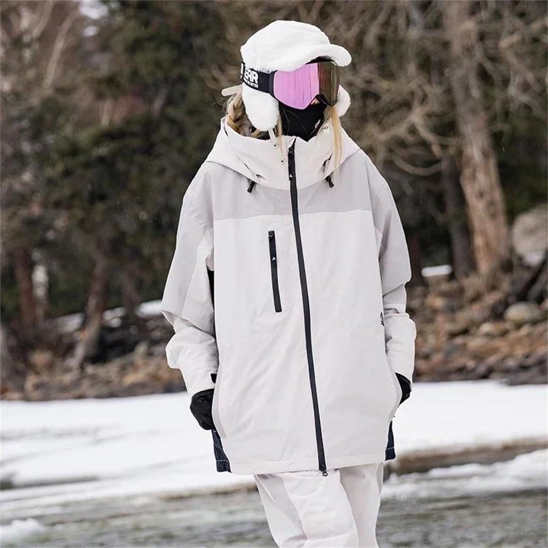 Giacche da sci invernali da donna, abbigliamento da neve, snowboard, sport, termica, con cappuccio, in cotone, come da immagine1 XXL, come da immagine1 , XXL