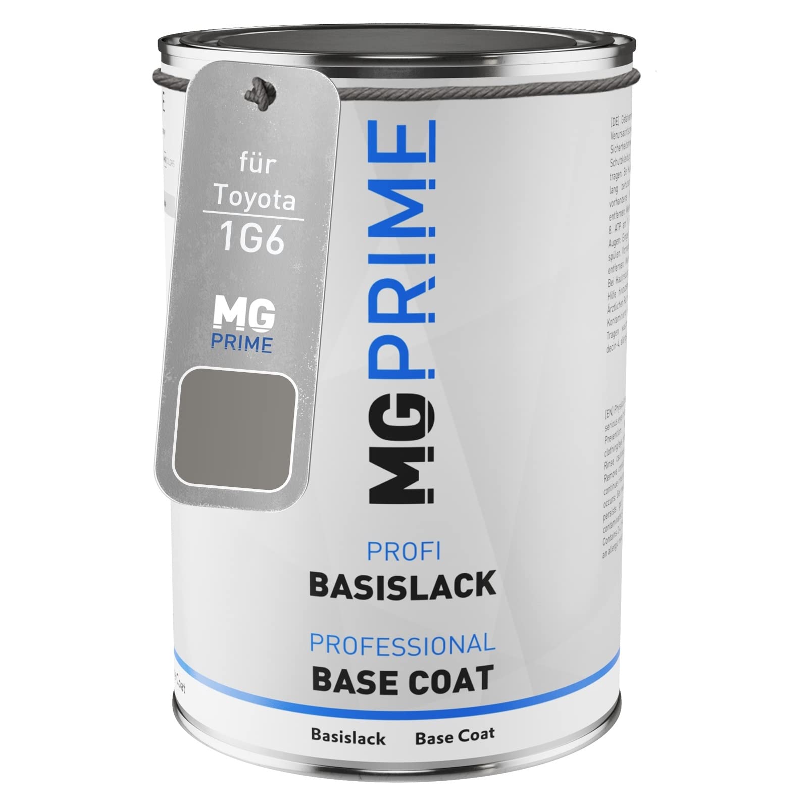 MG PRIME Autolack Dose für Toyota 1G6 Grey Metallic/Titansilber Mica 1,0L