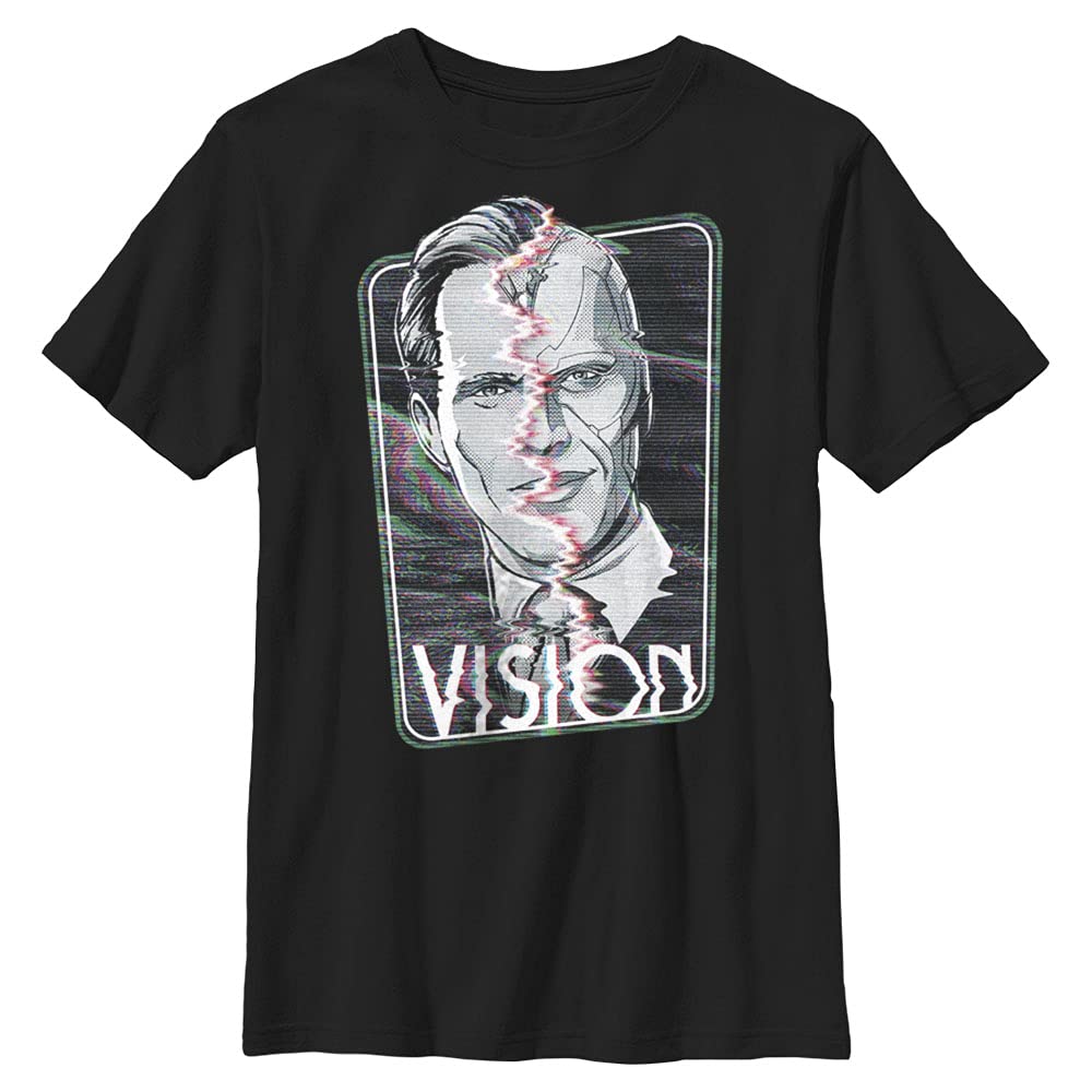 T-shirt Wandavision Marvel pour garçon en coton premium à col rond