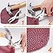 240 Set Leather Rivets Double Cap Rivet Tubular Metal Studs 2 Sizes with Punch Pliers and 3 Pieces Setting Tool Kit for Leather Craft Repairs Decoration, 4 Colors