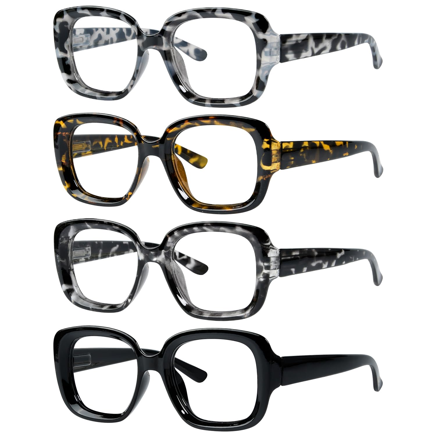 Eyekepper 4- Pack Newish Reading Glasses for Women Readers