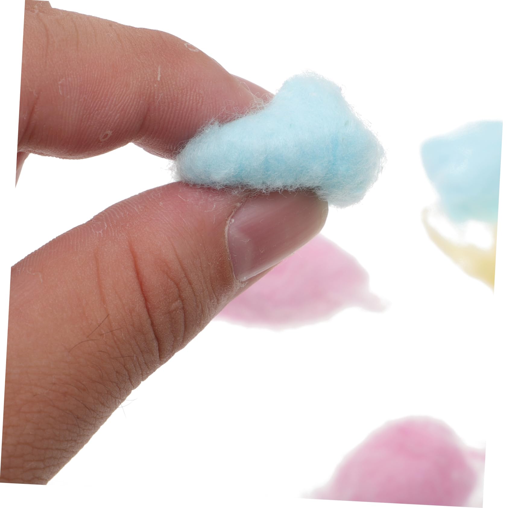 Bunte Wattebällchen aus Baumwolle für Babys Gesicht 500g Packung Weich und Leicht für Neugeborene und Bastelarbeiten Geeignet