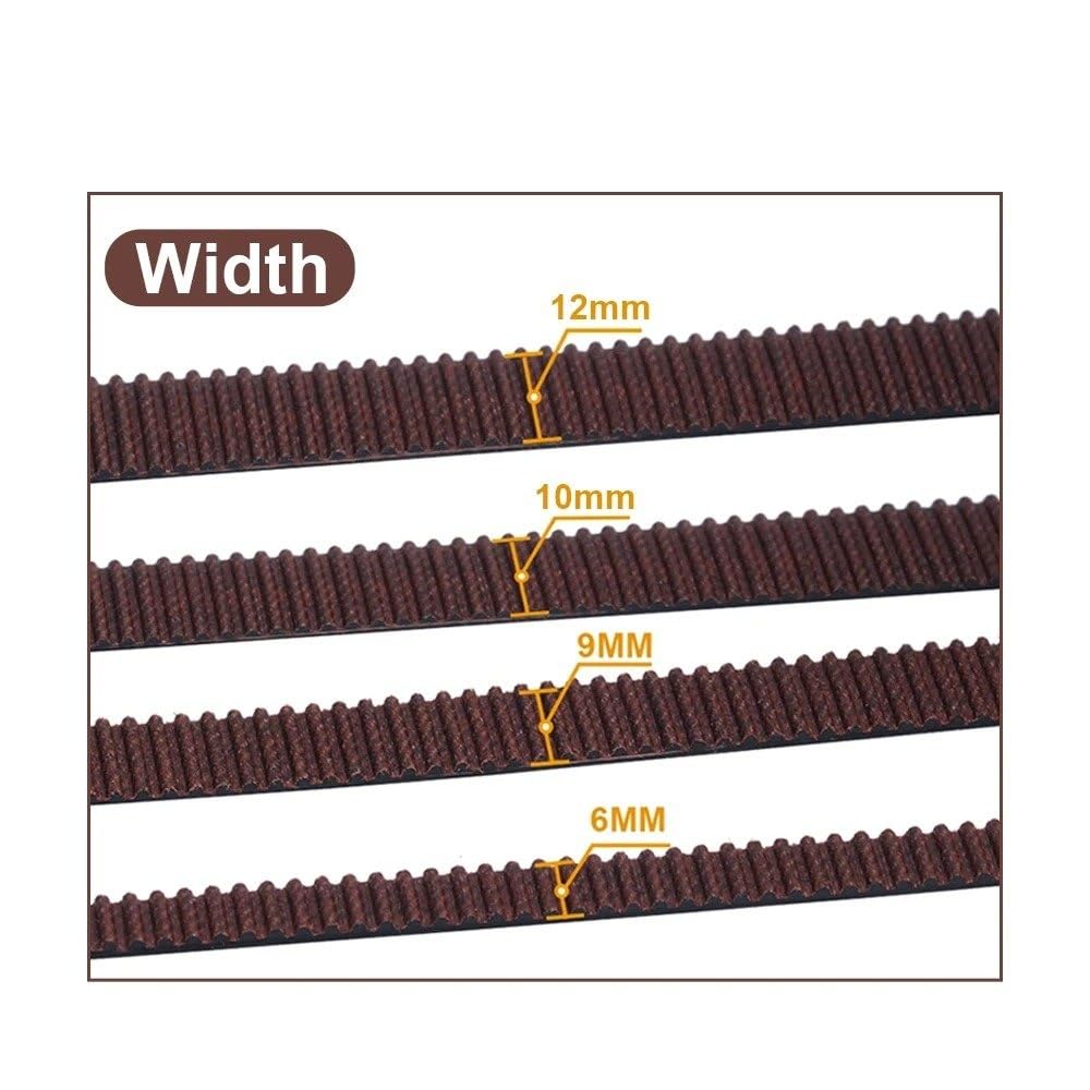 Keilriemen Transferriemen 2GT Gürtel Synchron Gürtel Zahnriemen Breite 6MM 9MM 10MM 12MM Tragen GT2 Beständig Für Ender3 Cr10 Für Anet(10M,9mm)