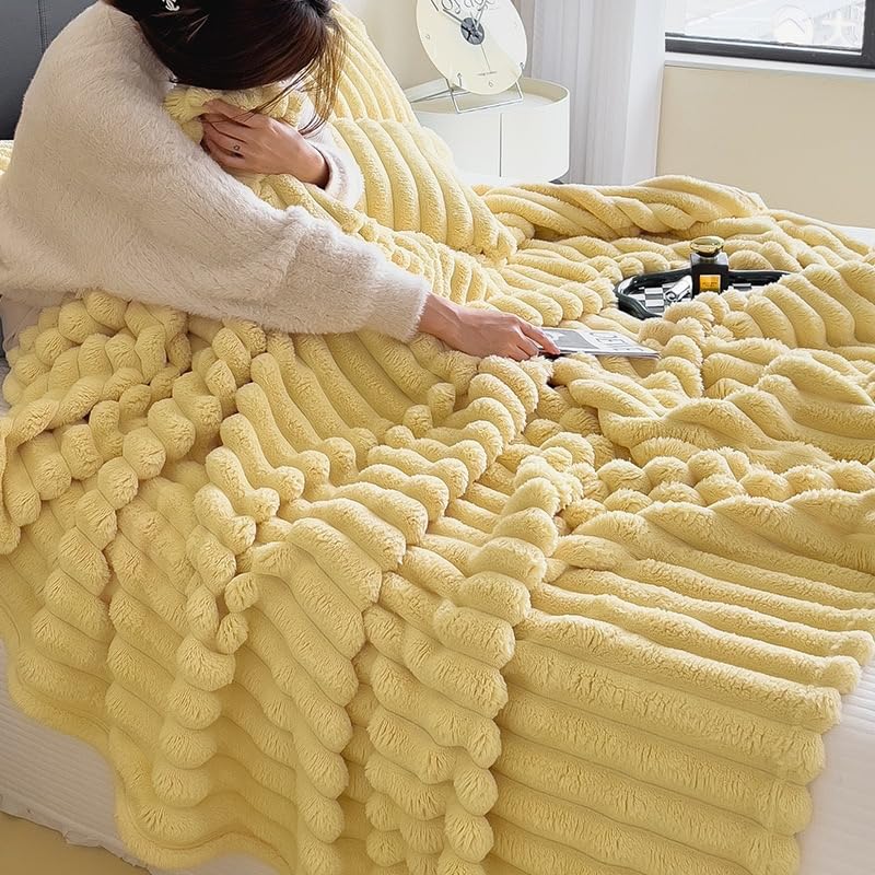Amazon.com: Double Thick Cozy Earth Plush Fleece Throw Blanket