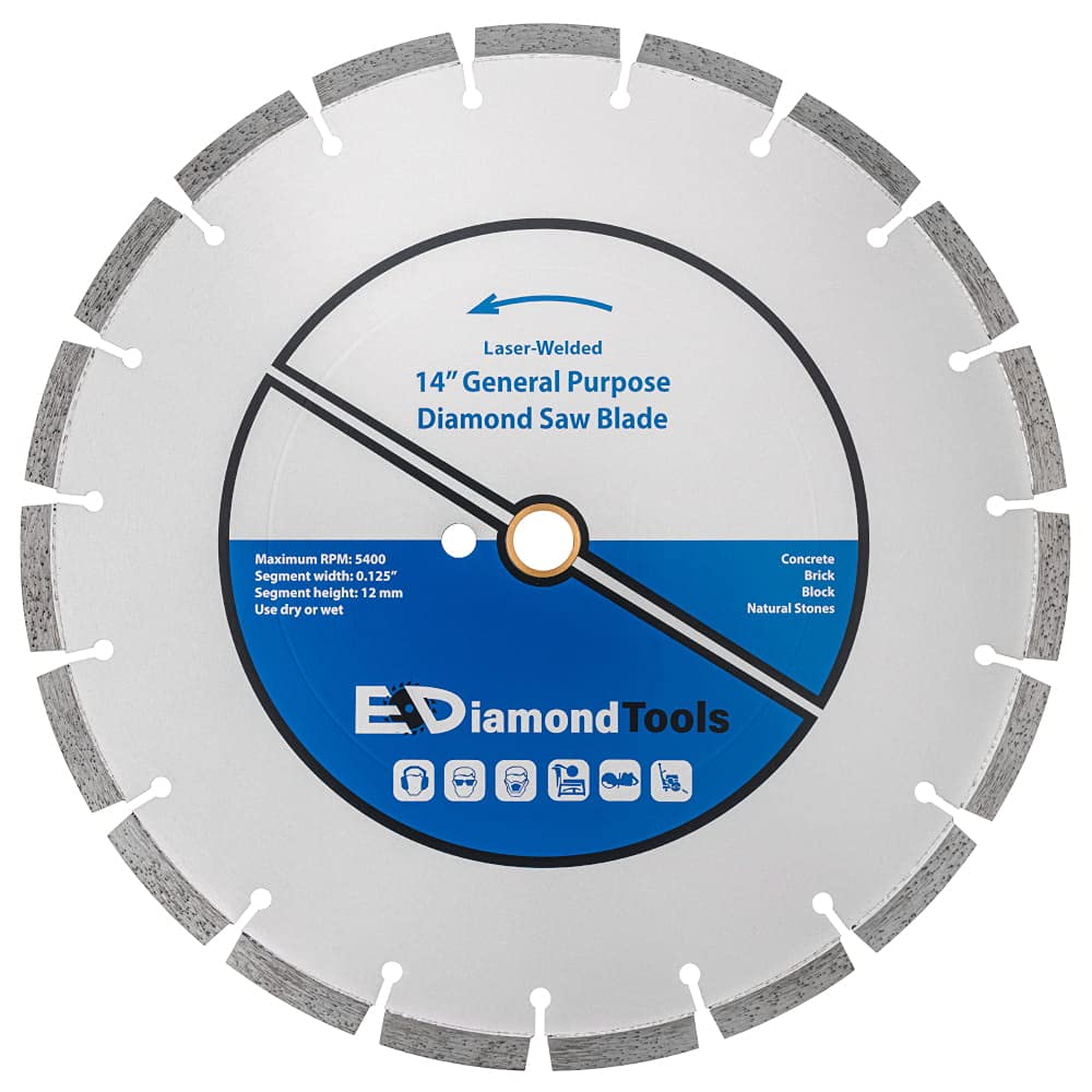 14" Laser Welded Diamond Saw Blade for Concrete