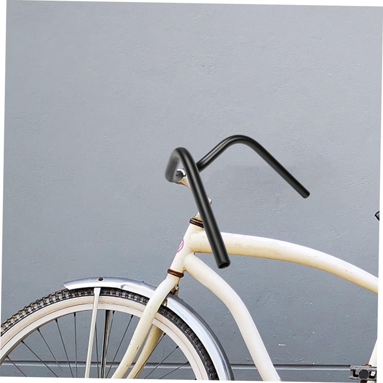 BESPORTBLE 2pcs U-shaped Stainless Steel Bike Handlebar Retro Bend Handlebar for Road and Mountain Easy Assembly Comfortable Riding Posture and -wear Design